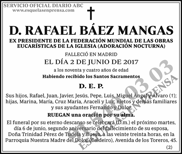 Rafael Báez Mangas